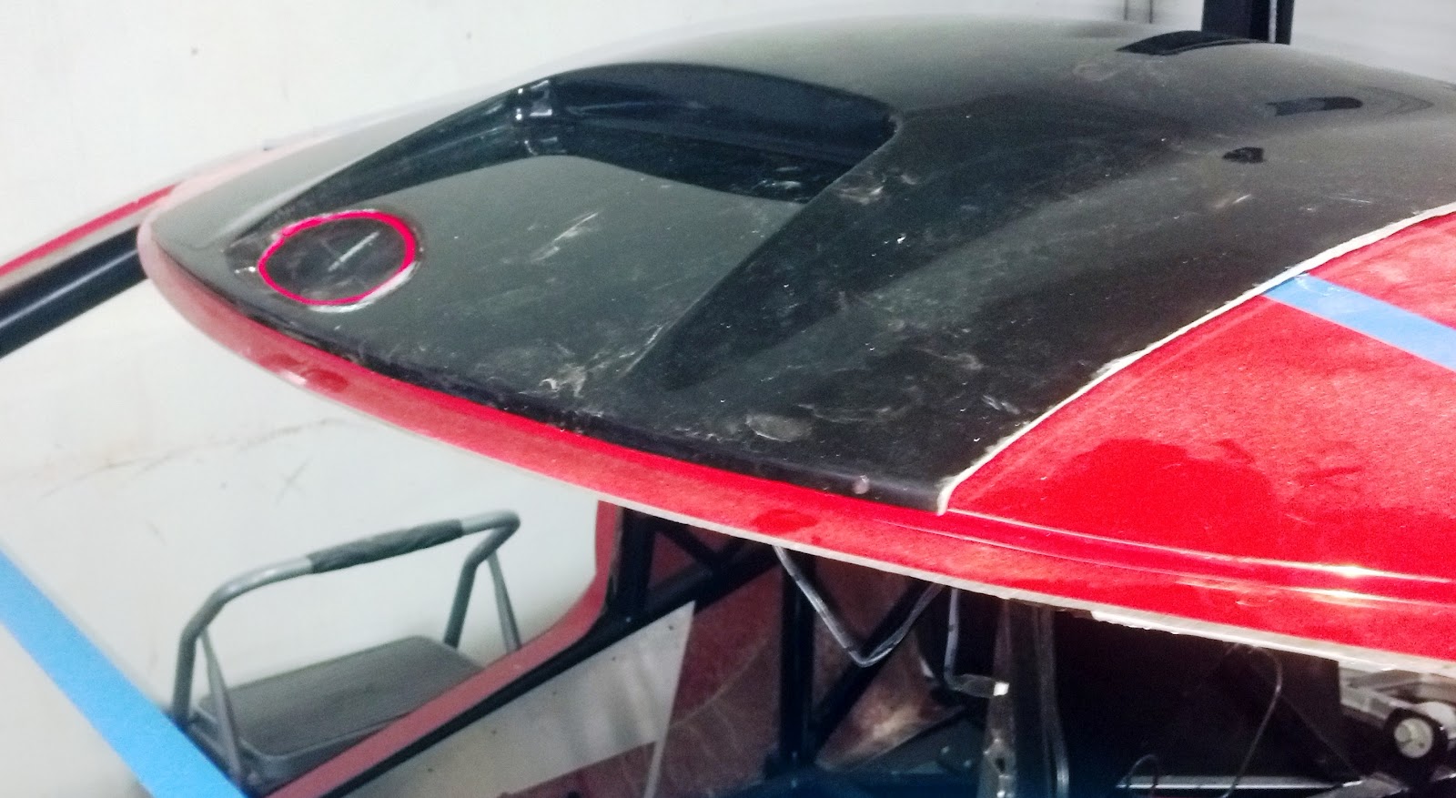 Super Car Build Roof Scoop