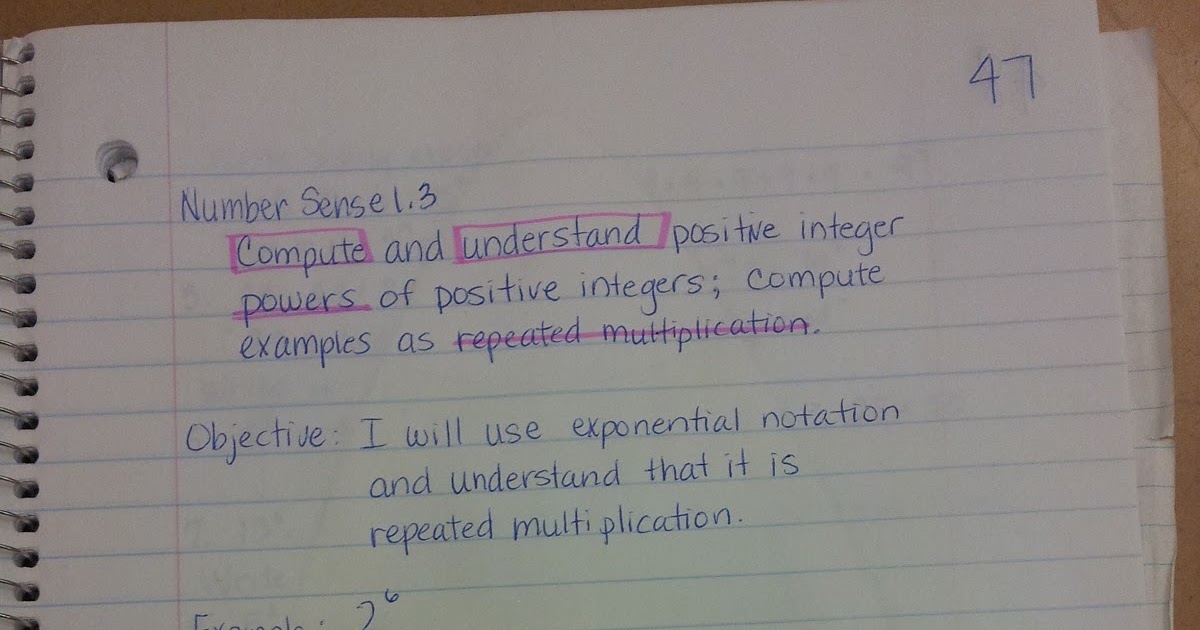 Adventures in Fifth Grade: Math - Exponents