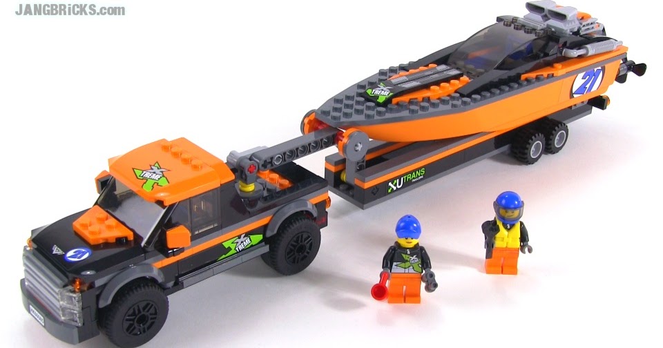 LEGO City 2015 4x4 With Powerboat review! set 60085