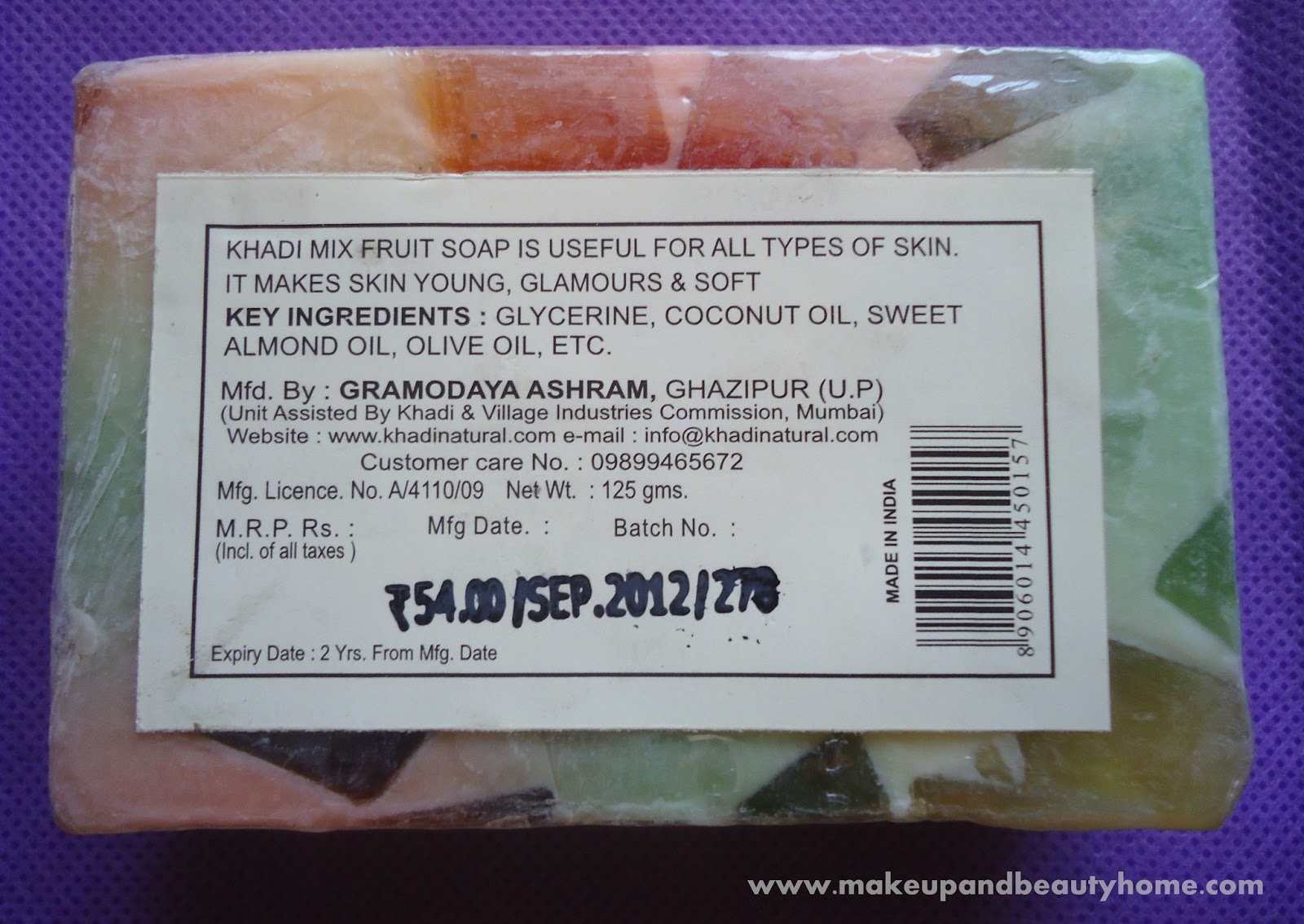 Khadi Mix Fruit Handmade Herbal Soap Review