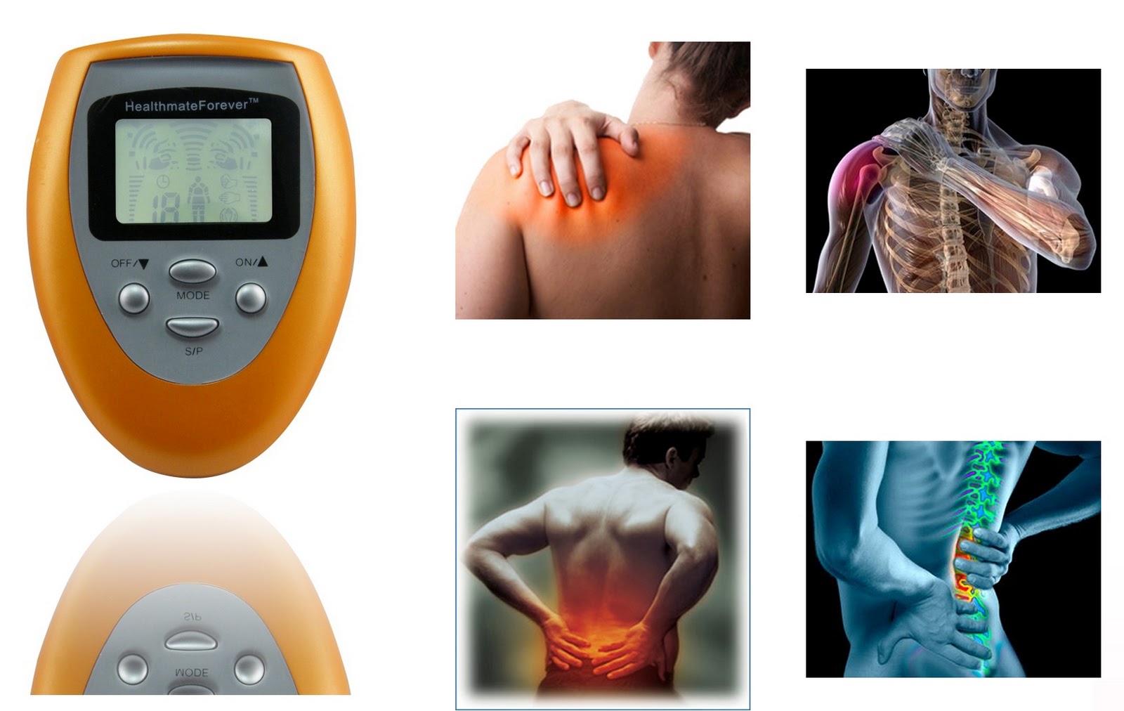 TENS Electrical Muscle Stimulator, Home selfcare, drug free treatment in natural way TCM