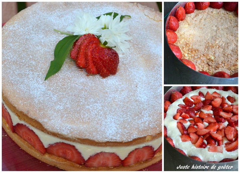 Juste Histoire De Gouter Fraisier A La Mousse De Mascarpone Sans