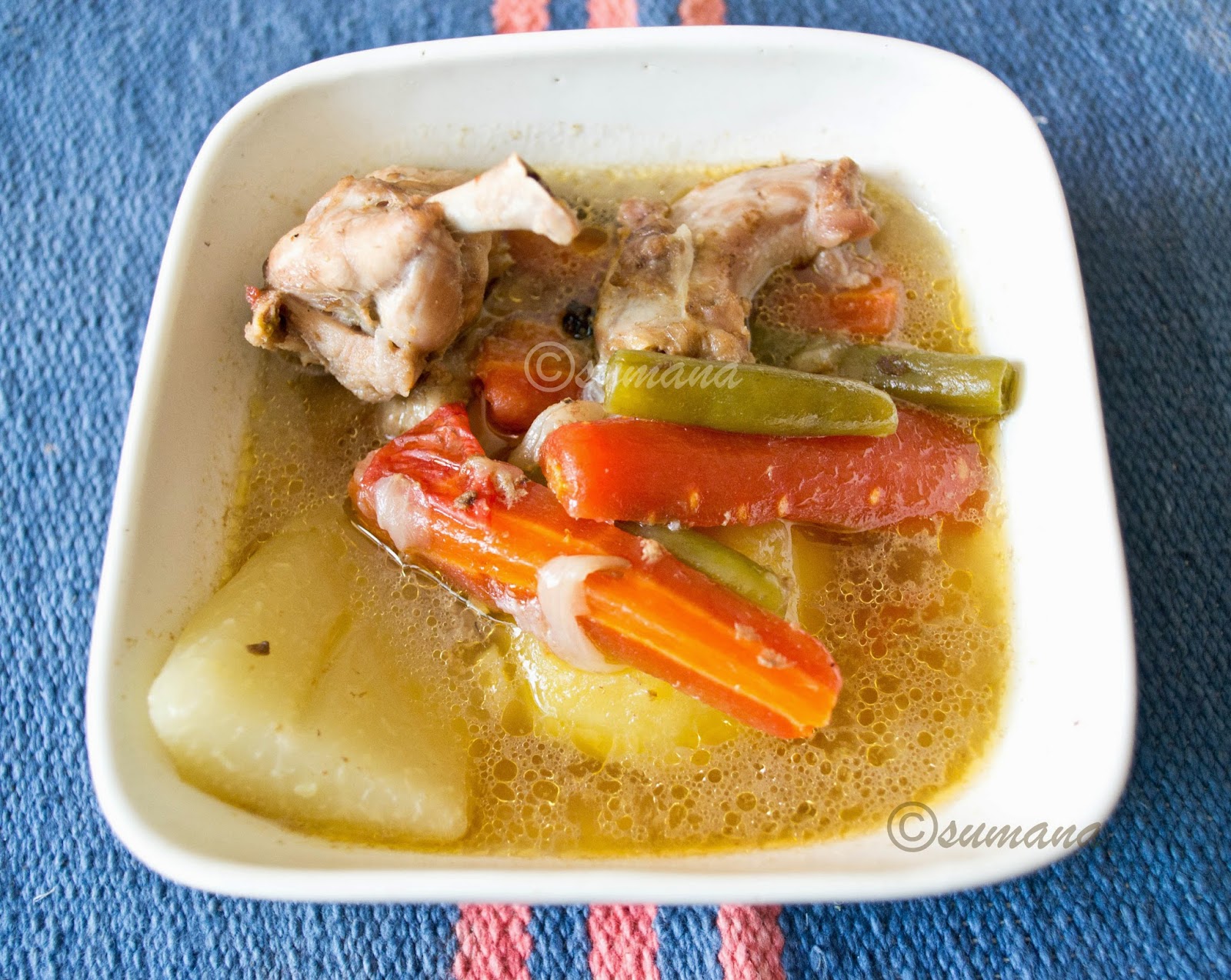 healthy chicken stew with vegetables