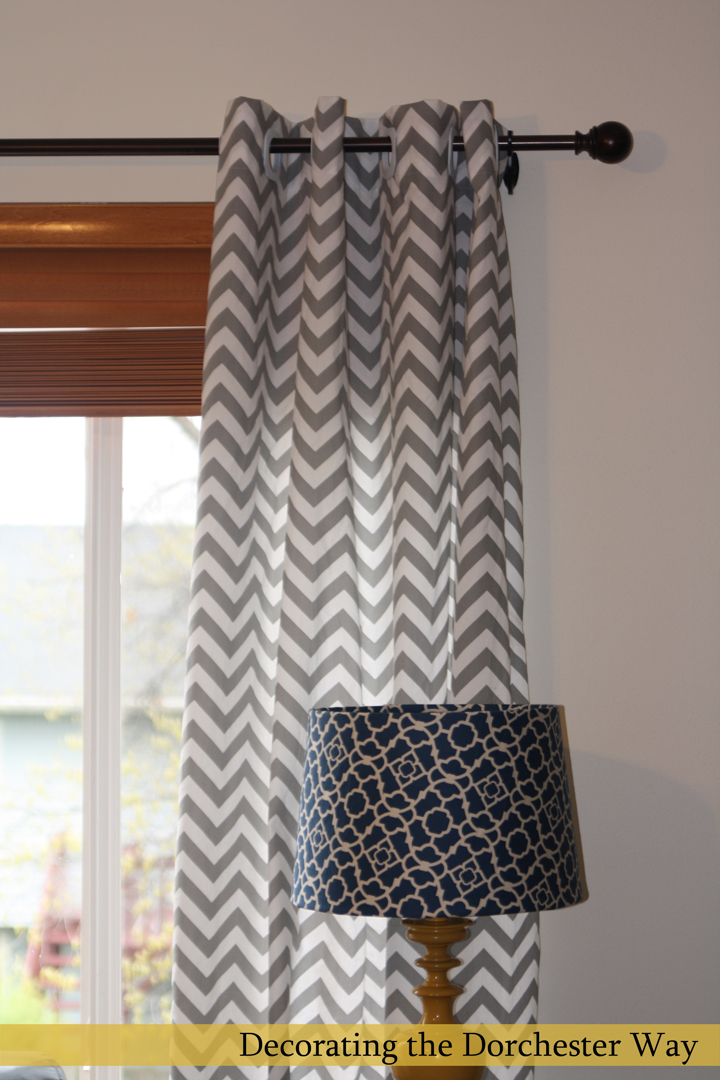 Decorating the Dorchester Way: Chevron Curtains