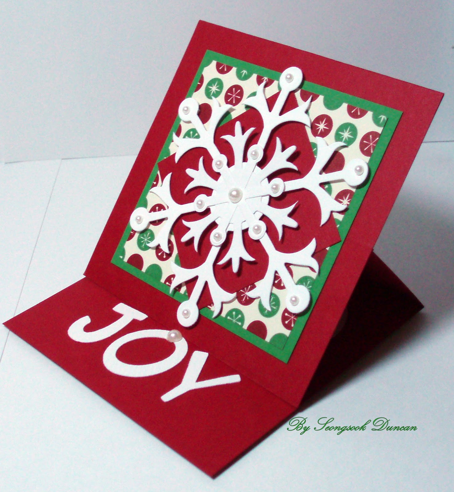 Seongsook's Creations Easel Card & photo instructions