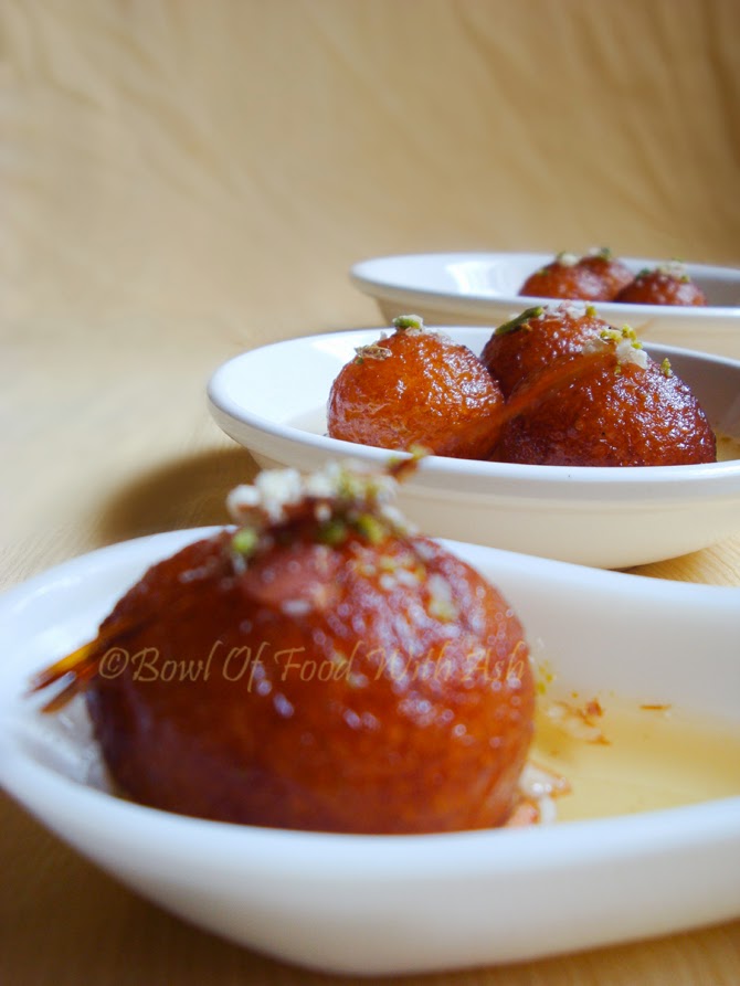 Bowl Of Food With Ash Gulab Jamun Recipe How to make Gulab jamun