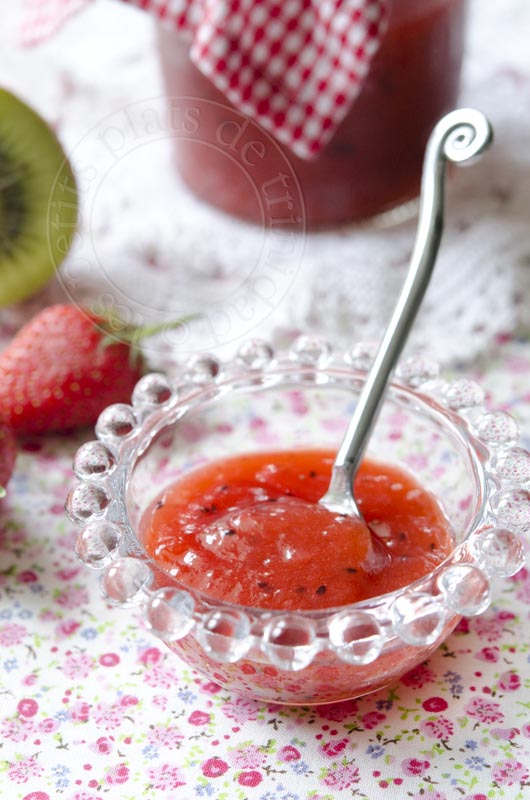 les petits plats de trinidad Confiture fraise et kiwi