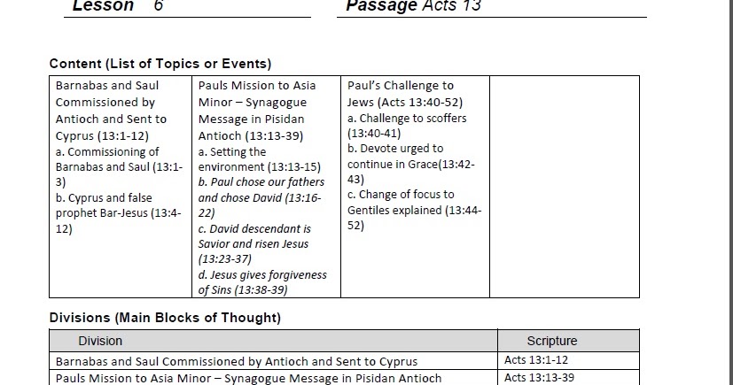 Homiletics 101: Homiletics Acts 13 - Lesson 6