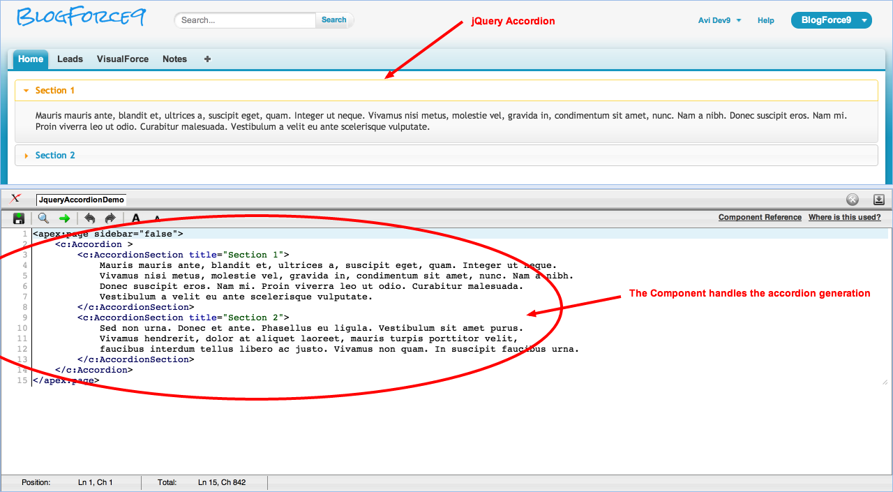 BlogForce9 Visualforce Accordion Component An Easy Way to Implement