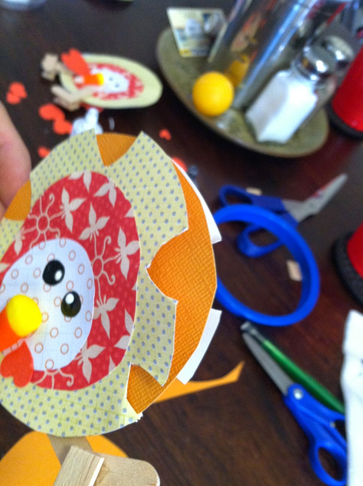 CraftyGoLucky Turkey Day Bunting & Matching Place cards!