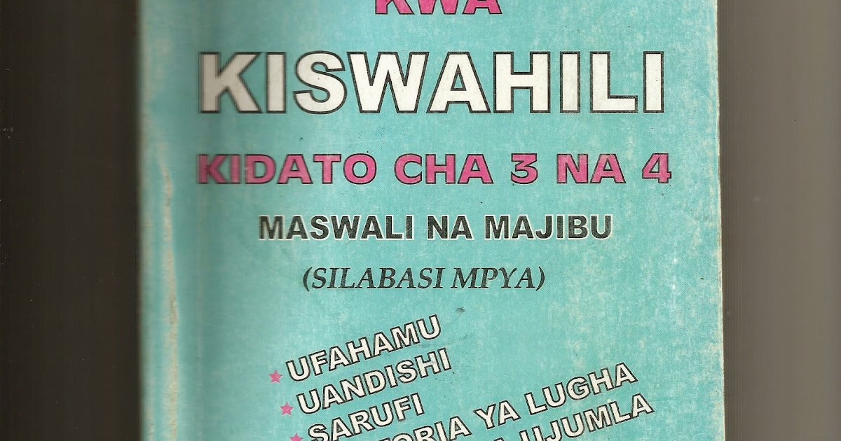 tahakiki ya kiswahili pdf