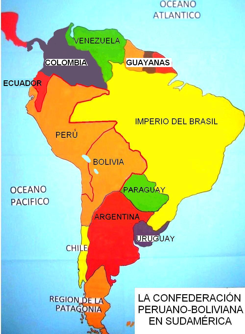Paise De Sudamerica Mapa