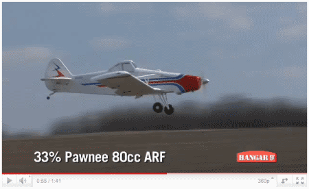 Video Pawnee 80cc ARF de Hangar 9