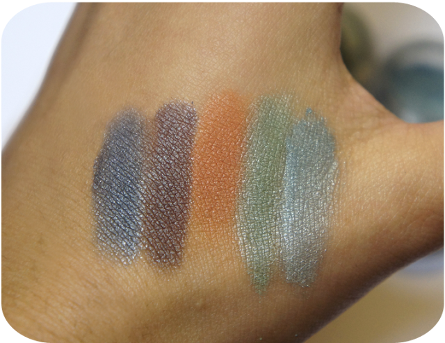 Earthnicity Mineral Eyeshadows Swatches