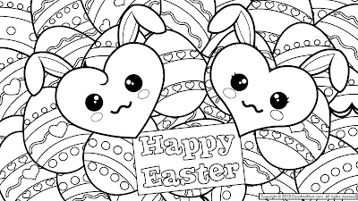 Cute Easter Coloring Pages 