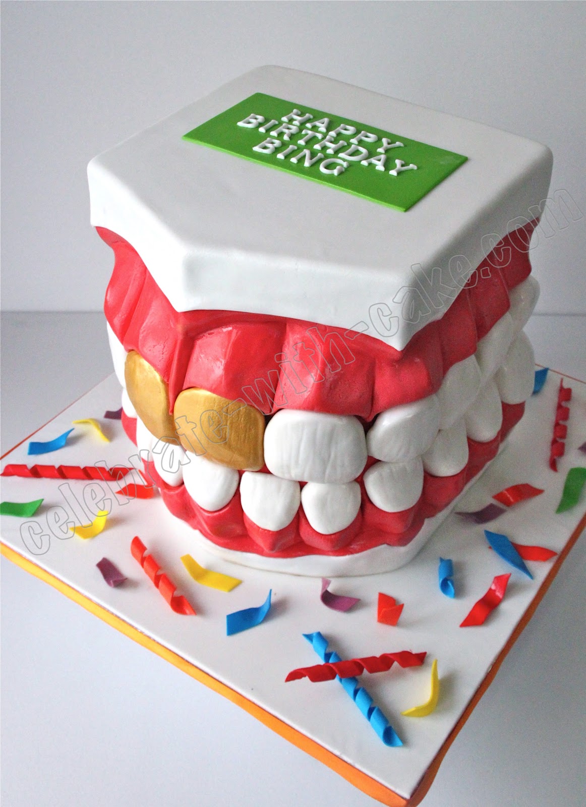 Celebrate with Cake! Dentist Teeth Mould Cake