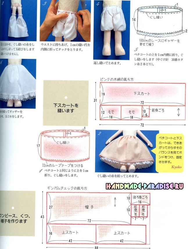 Как сшить текстильную куклу
