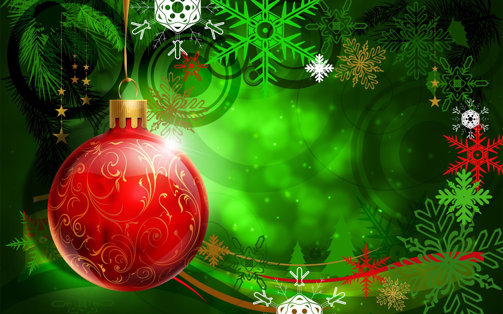 HD Wallpaper Download: Colorful Happy Merry Christmas 