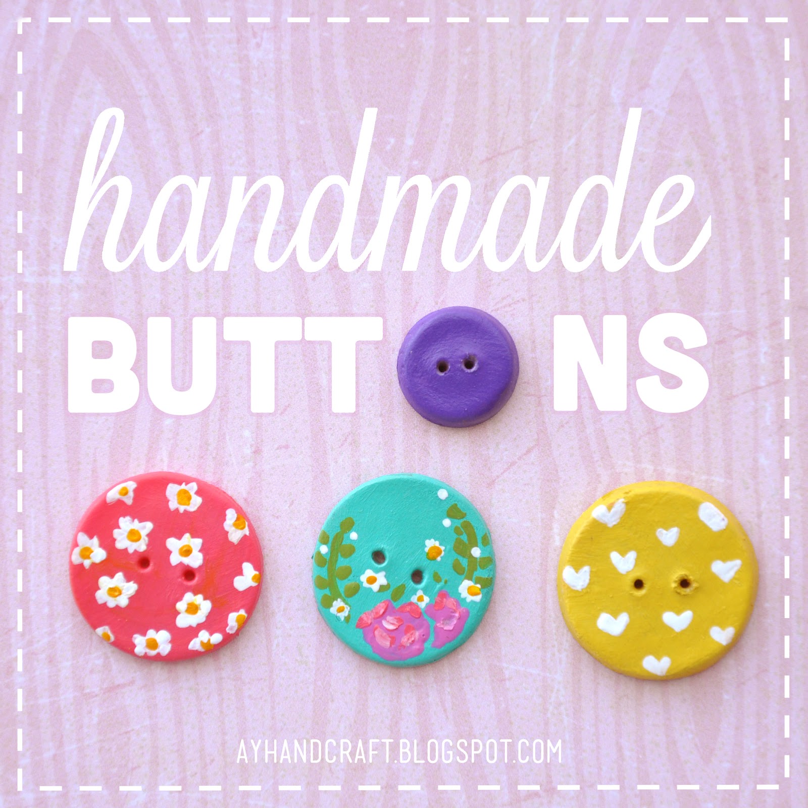 DIY Handmade Buttons / Botones de porcelana Agus Blog