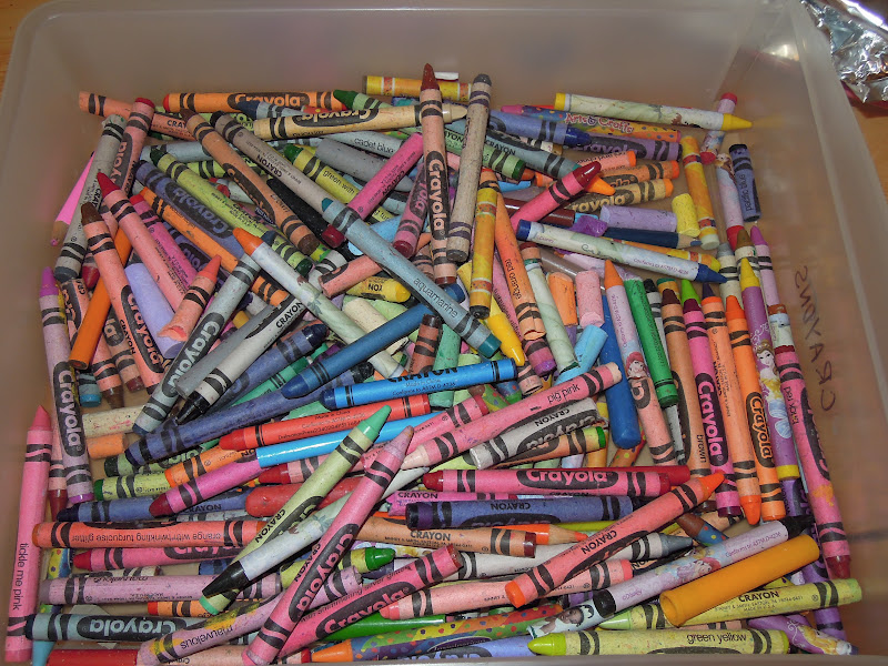 It's all of us! Old crayons are new again!