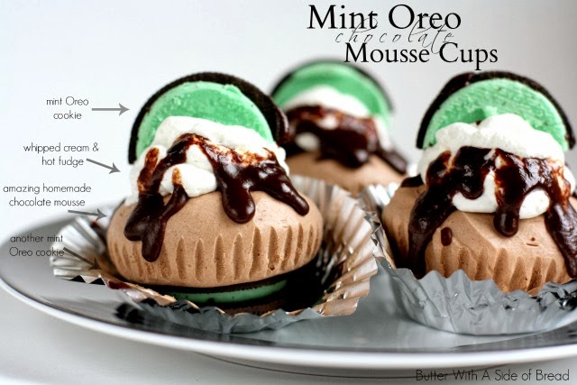 mint oreo chocolate mousse cups