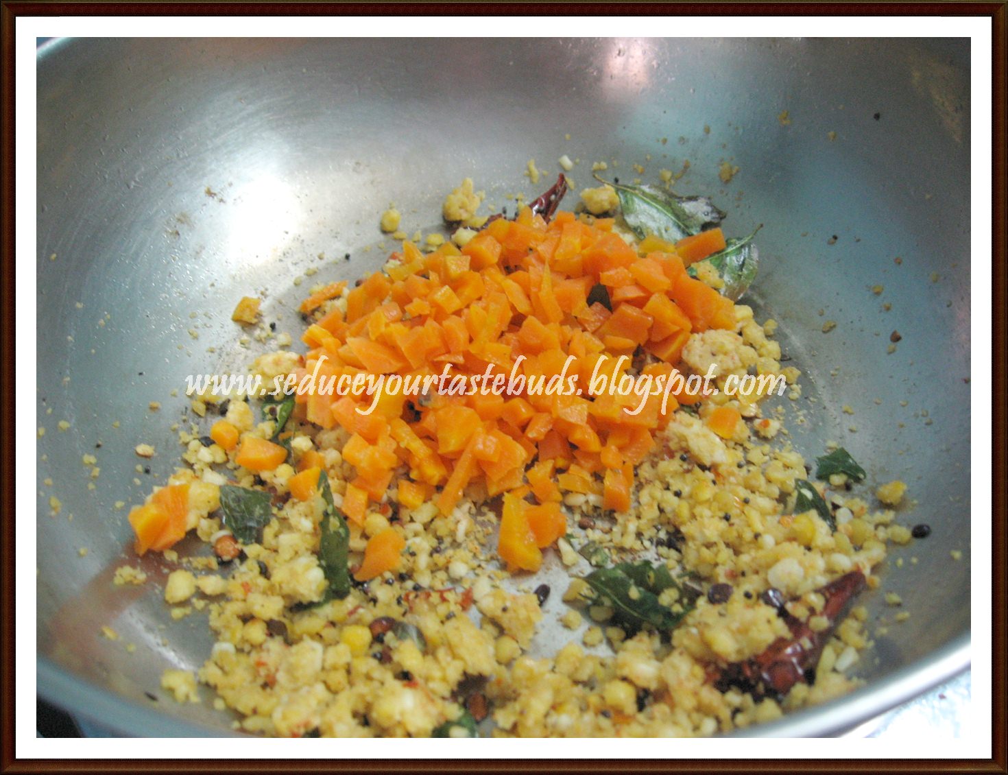Carrot Paruppu Usili Carrot Lentil Stir Fry Seduce Your Tastebuds...