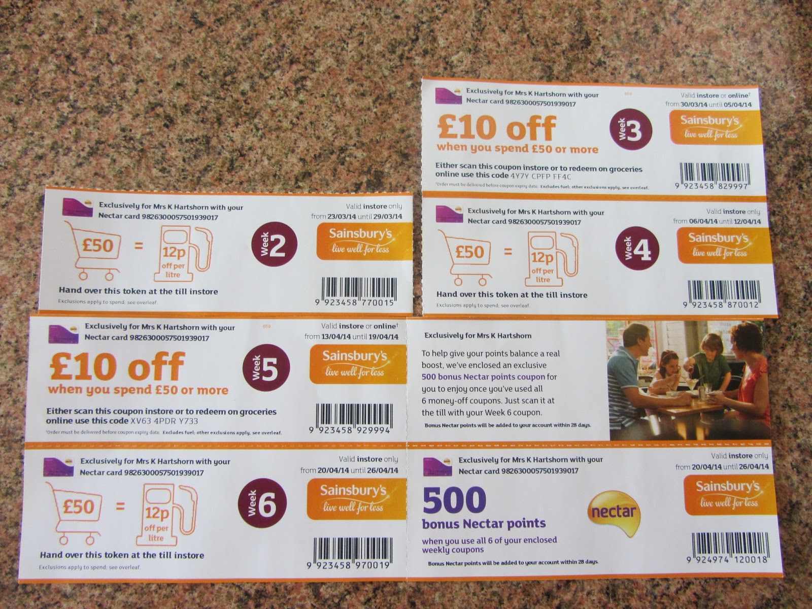 Nectar/sainsburys coupons in post? Forums