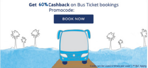 Get 60% Cashback For Bus Ticket From Paytm