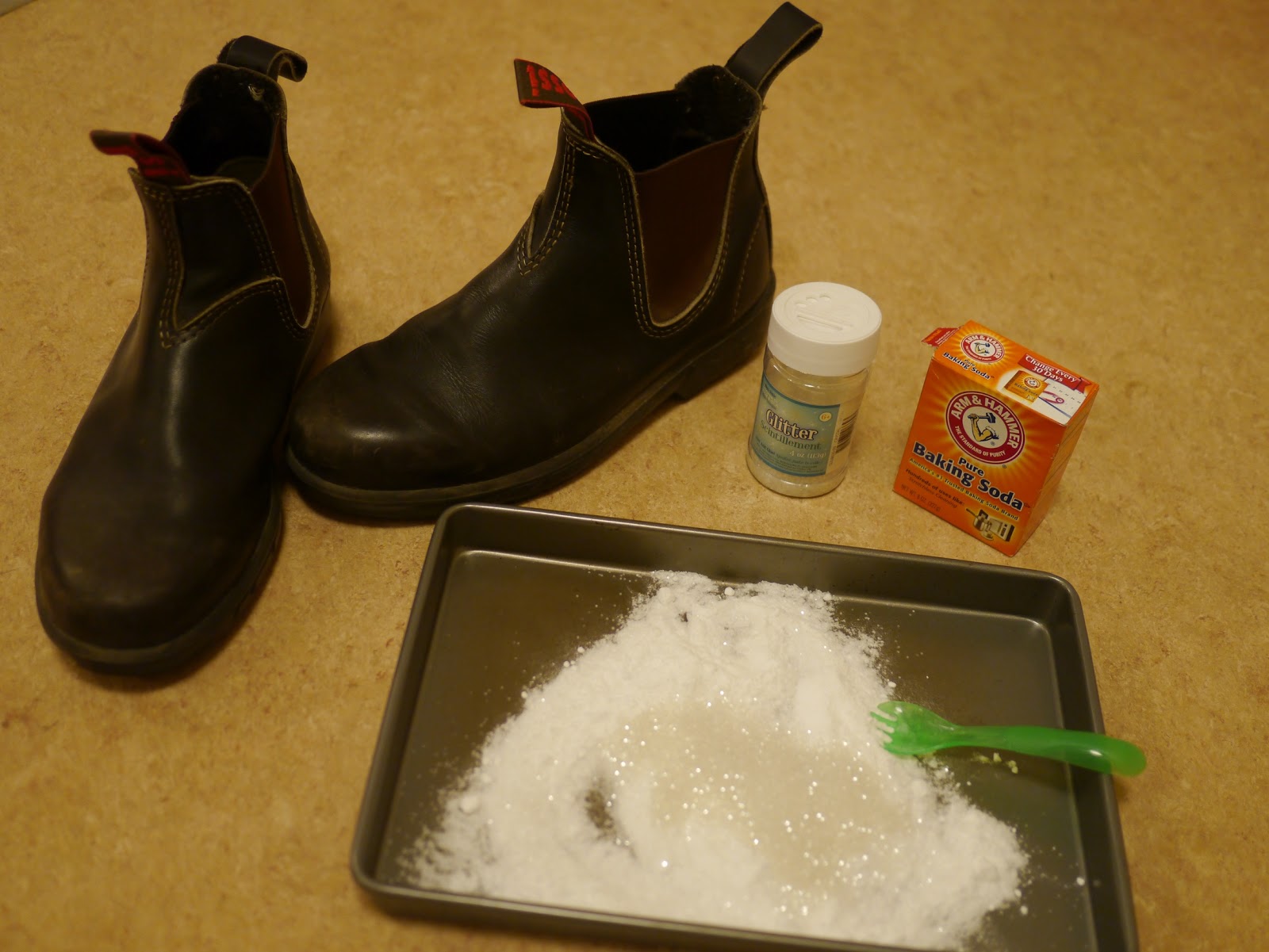 Everything you'll need to make your Santa footprints