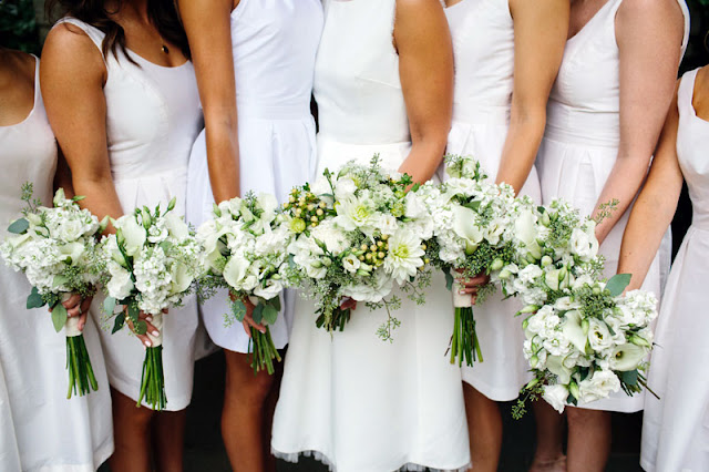 Neutral White Wedding Party