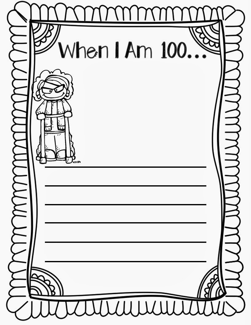 100th day of school printables picture