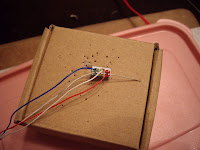 Soldering the wire leads to the anode (+) on each LED