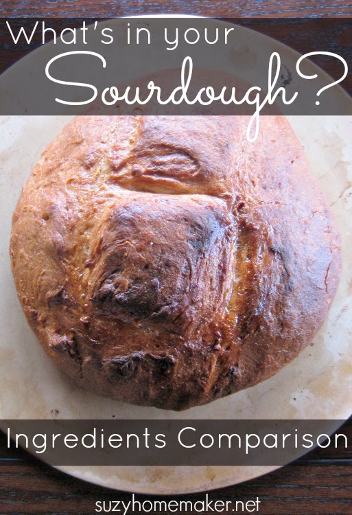 comparing sourdough ingredients suzy+co