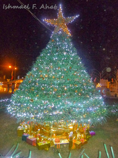 Green Christmas tree in Kahayag Festival