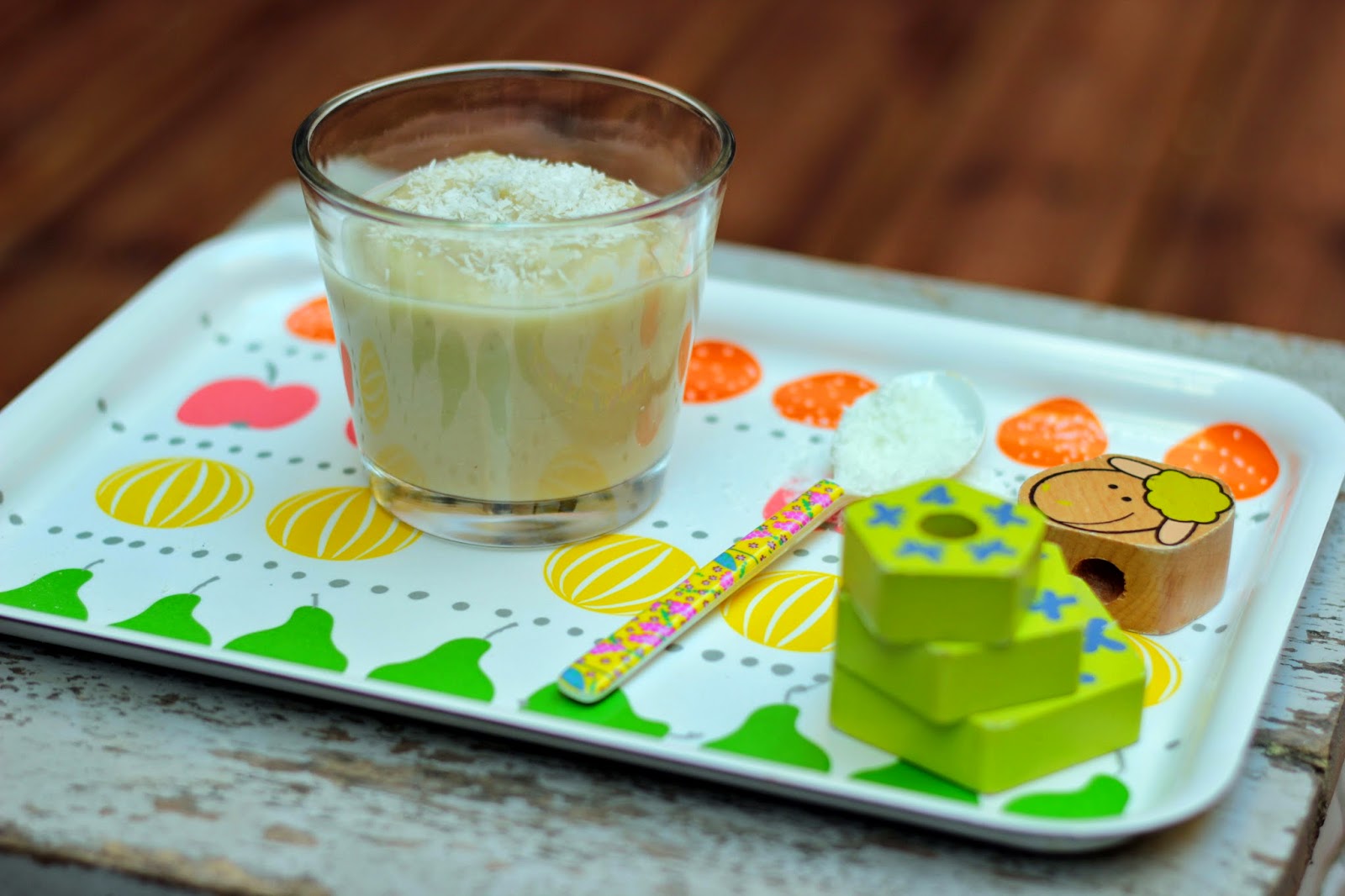 Compote pomme banane et noix de coco pour bébé dès 10 mois CAMELIE