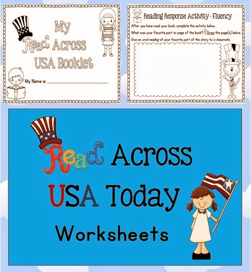 Read Across USA Today Reading Worksheets/Workbook