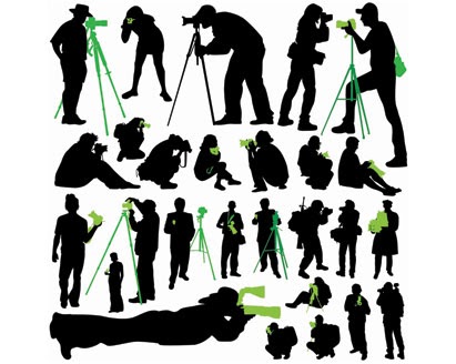 Ai Eps イラストレーター カメラマンのシルエット Free Silhouettes Photographer