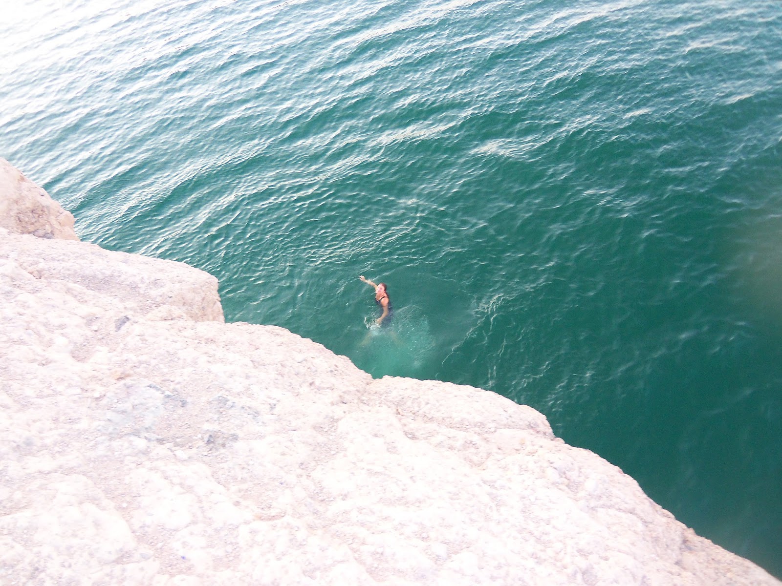 What will the day bring...: Cliff Jumping into Lake Mead- Nelsons Landing
