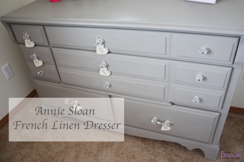 Gray Dresser {Annie Sloan French Linen} BeingBrook