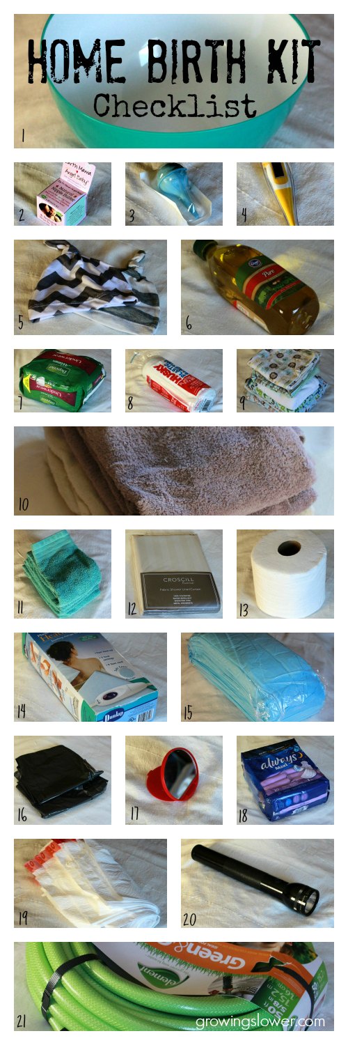 Home Birth Checklist 33 MustHaves for Your Homebirth Kit