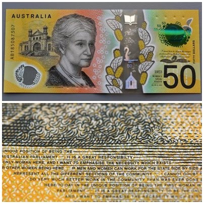 jueves, 9 de mayo de 2019 Australia imprime los billetes de 50 dólares con faltas de ortografía