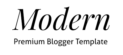 Modern Blogger Template