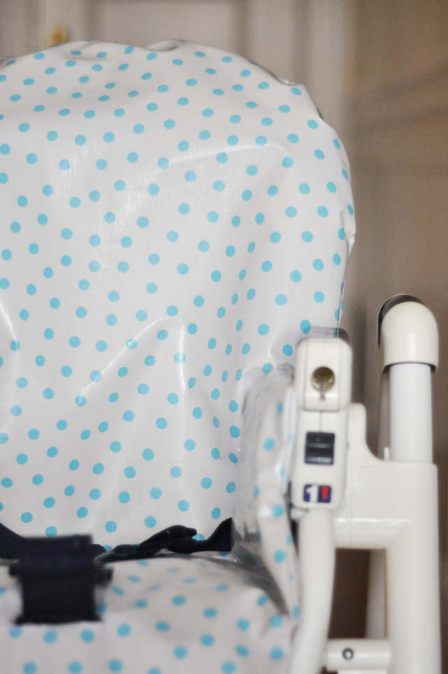 C&C DIY high chair cover tutorial