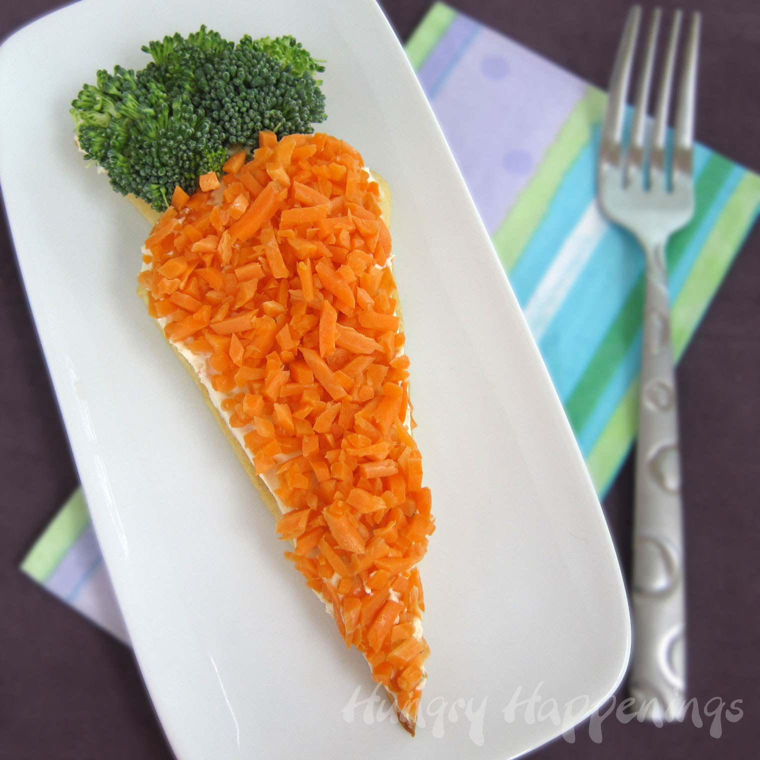 naturally colored orange cheesecake carrots - hungry happenings