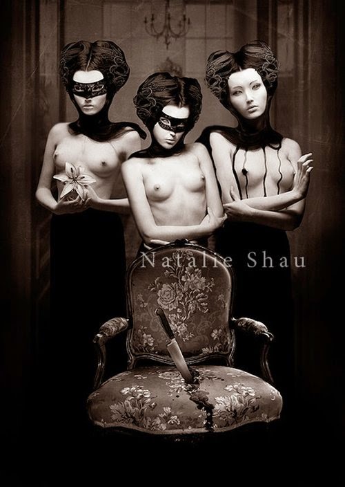 Natalie Shau fotografia ilustrações photoshop fashion surreal sensual nsfw