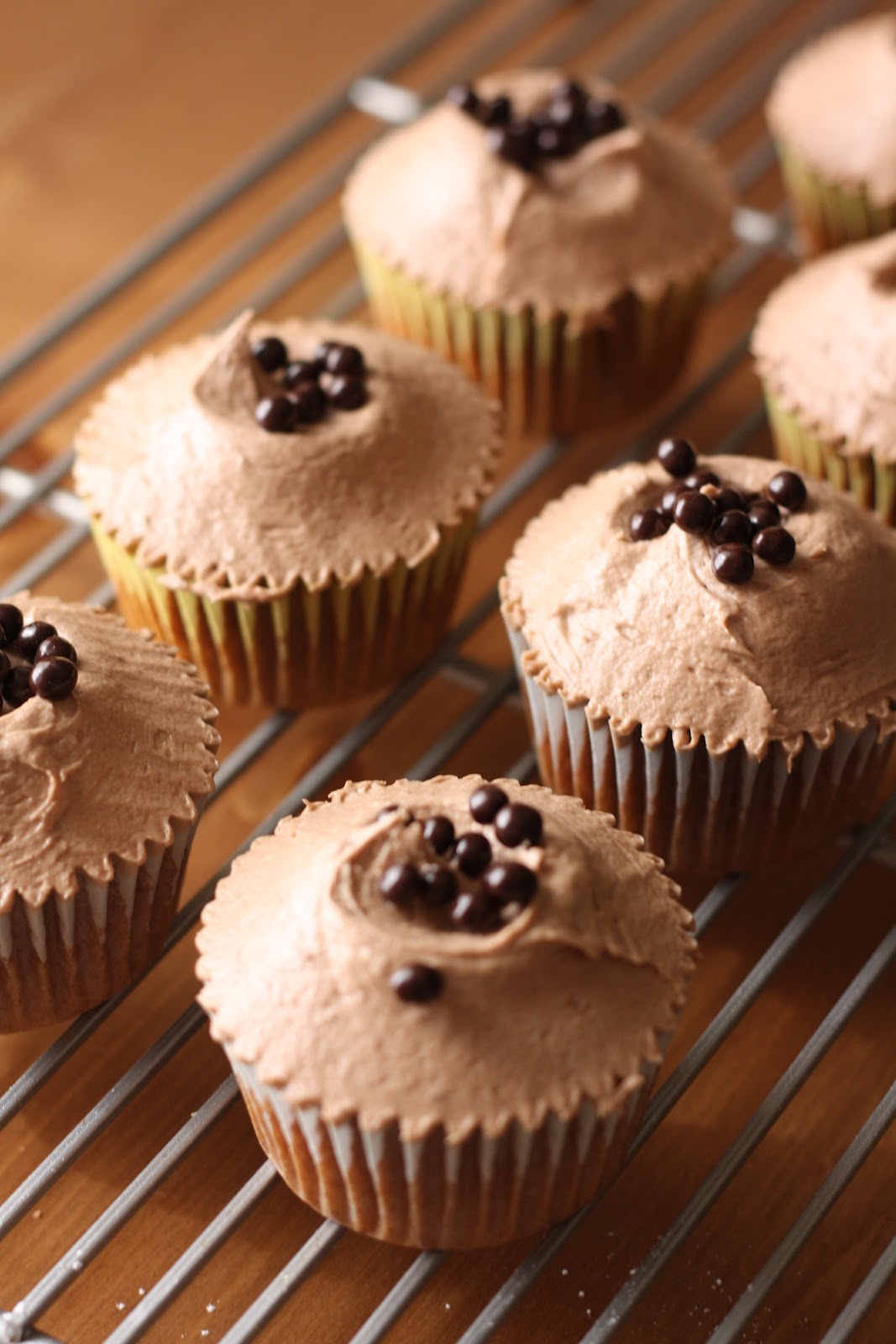 Hummingbird Bakery Chocolate Hazelnut Cupcakes, HighAltitude Style