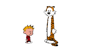 moss: Excellent Animated GIF of Calvin & Hobbes Dancing