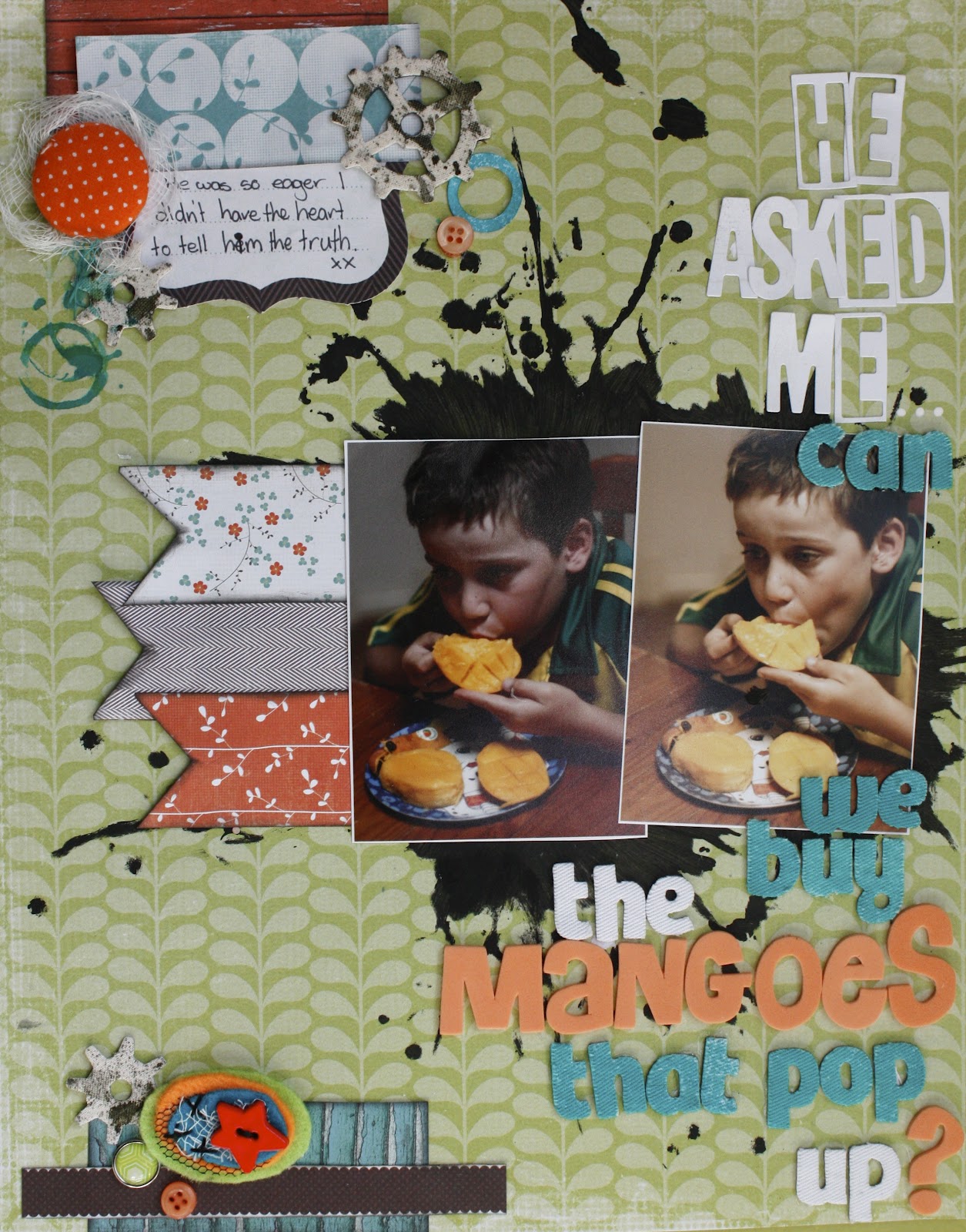 Leonie's Life Scrapbooking from Scratch challenges