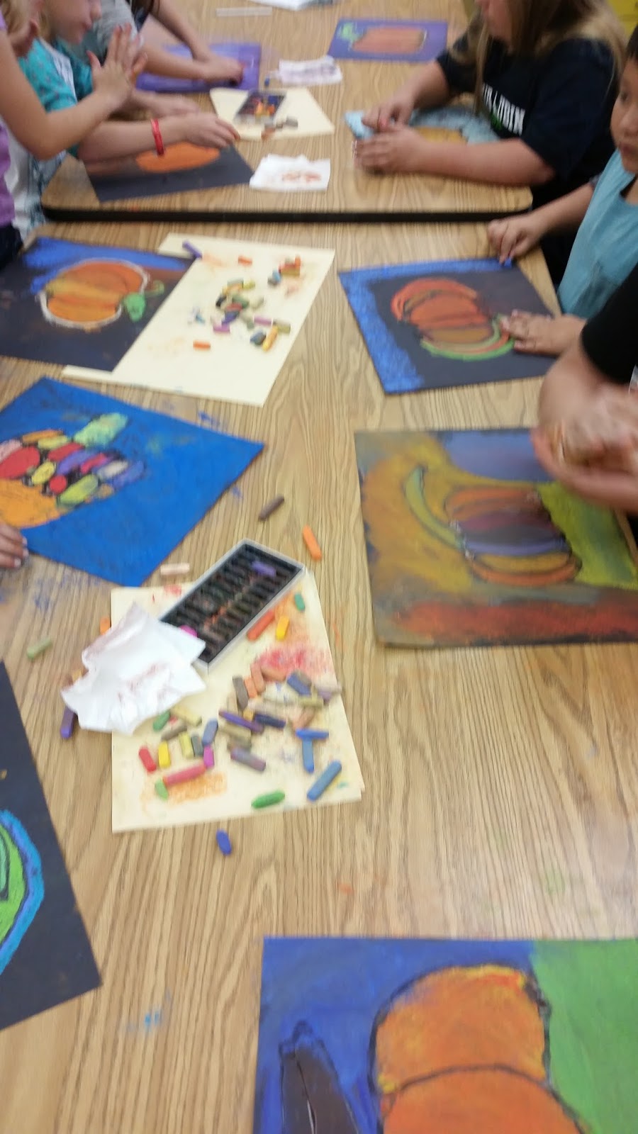 The David Lubin Art Studio Glue, Pastel and a Pumpkin