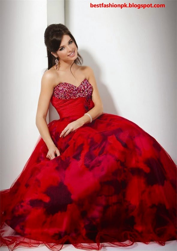 Stylish Valentine Day Party Wear Red Dresses Collection 2015 www.maaod.blogspot.com Stylish Valentine Day Party Wear Red Dresses Collection 2015